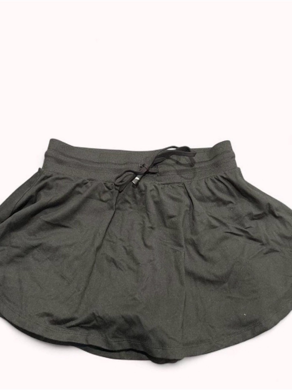 Fabletics Charcoal Drawstring Skater Skirt